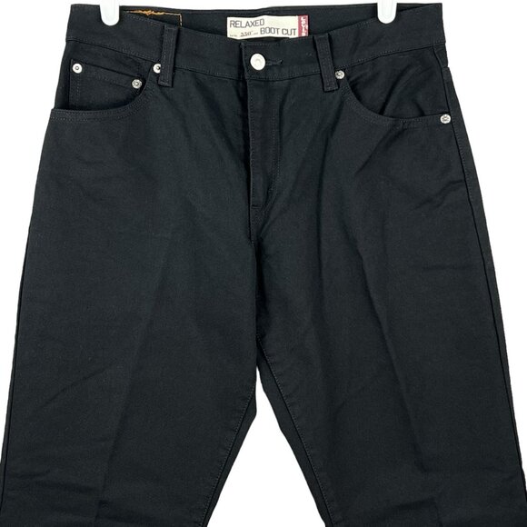 NWOT Levi's 550 Women Black Denim Jeans Sz 10M Relaxed Boot Cut Stretch Mid Rise - Picture 3 of 10